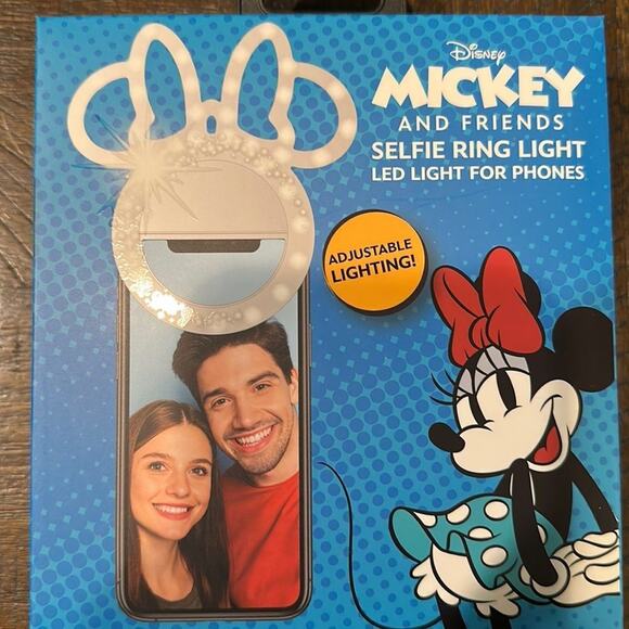 DISNEY Minnie Mouse Selfie Ring Light iPhone Android IOS - Picture 1 of 3
